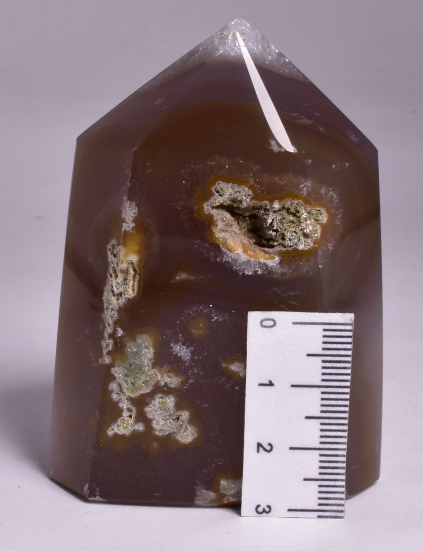 DRUZY AGATE POINT/GENERATOR from BRAZIL P728
