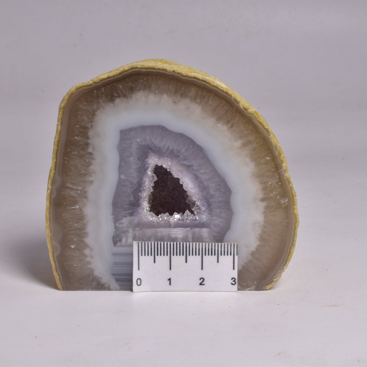 AGATE HALF with BASE CUT, POLISHED FROM BRAZIL P190