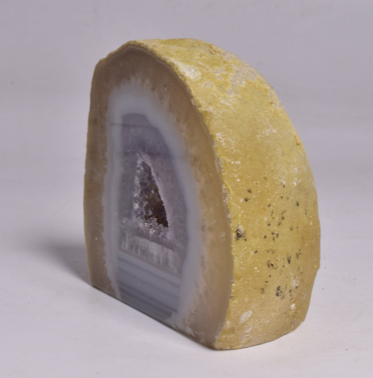 AGATE HALF with BASE CUT, POLISHED FROM BRAZIL P190