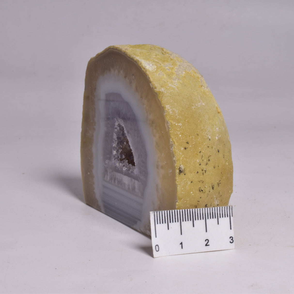 AGATE HALF with BASE CUT, POLISHED FROM BRAZIL P190