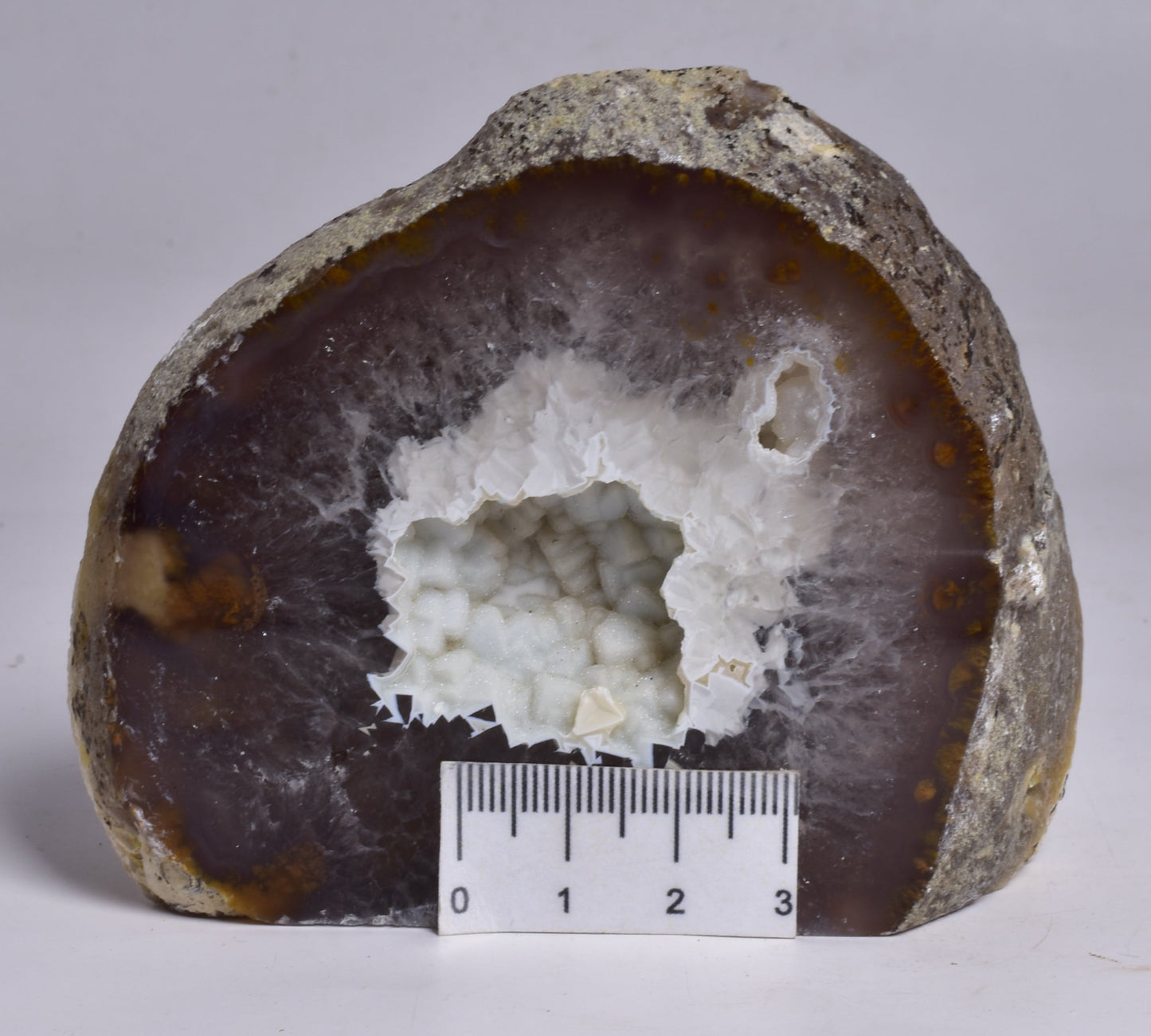 AGATE HALF with BASE CUT, POLISHED FROM BRAZIL P195