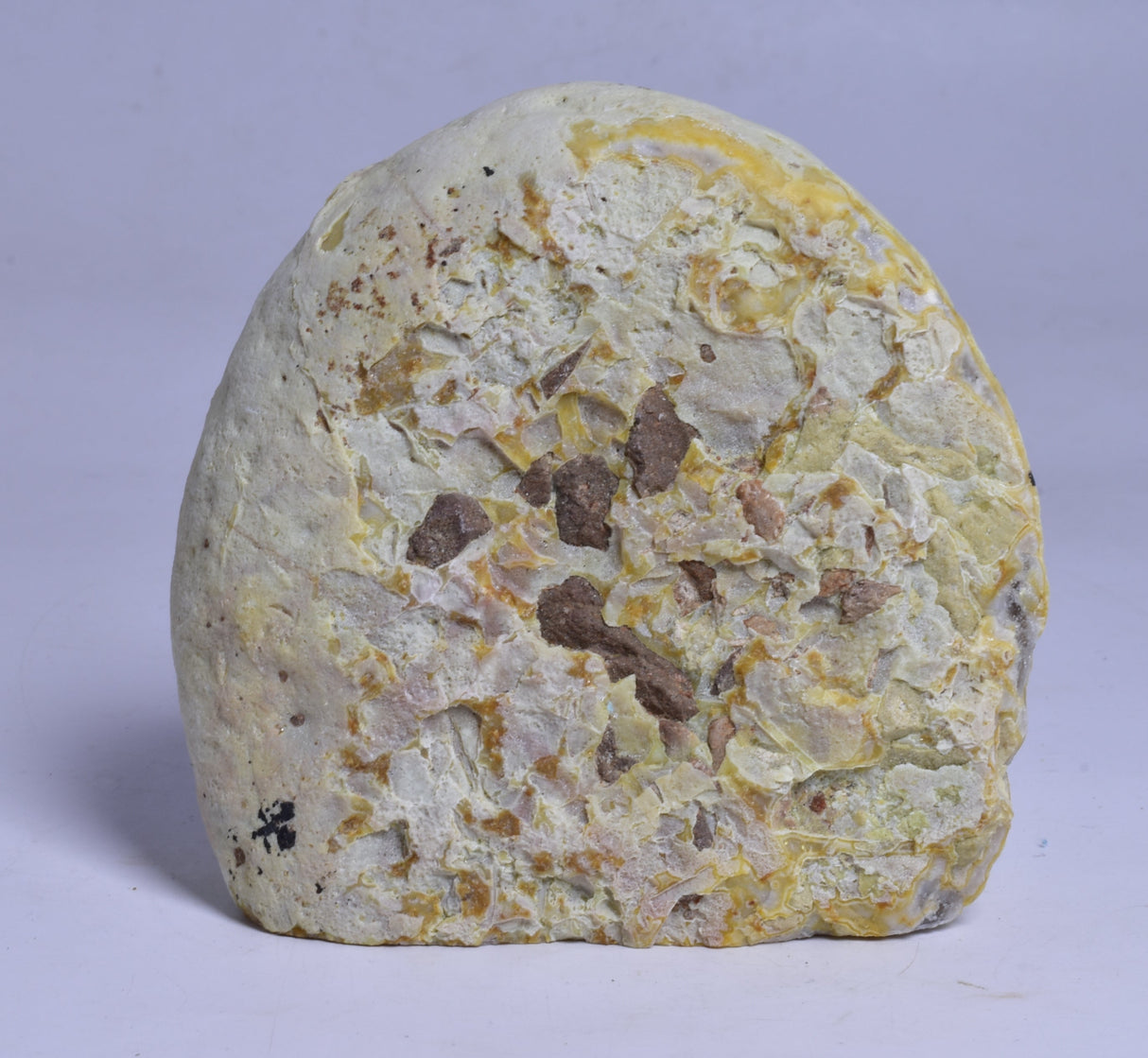 AGATE HALF with BASE CUT, POLISHED FROM BRAZIL P197