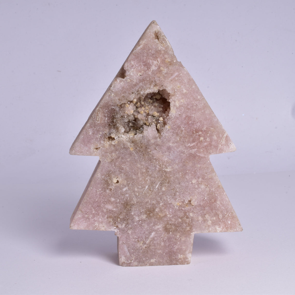PINK AMETHYST TREE CARVING P289