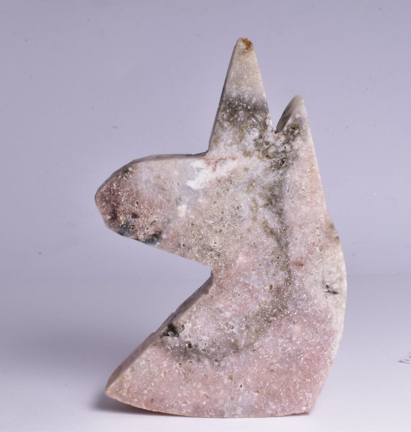 PINK AMETHYST UNICORN CARVING P288
