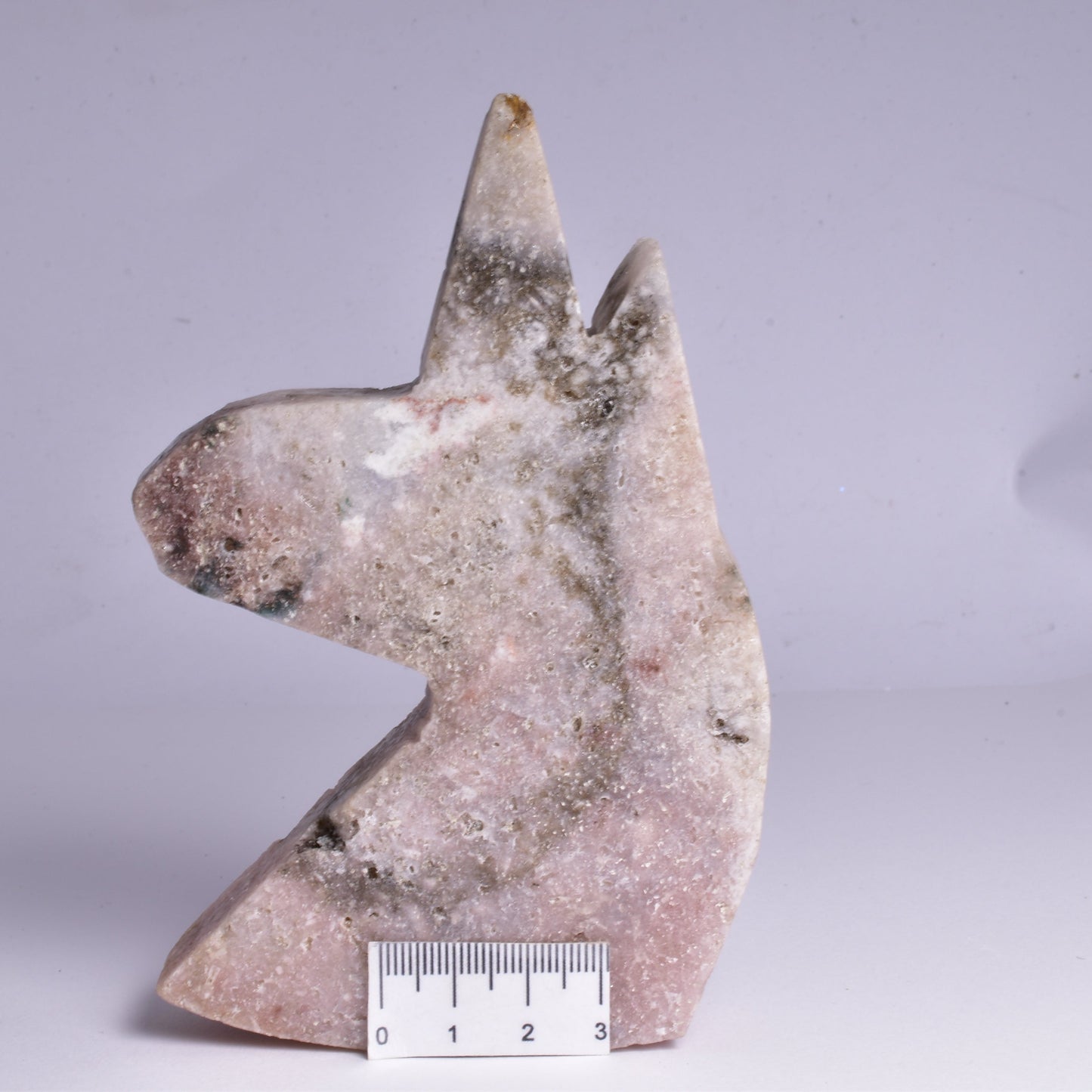 PINK AMETHYST UNICORN CARVING P288