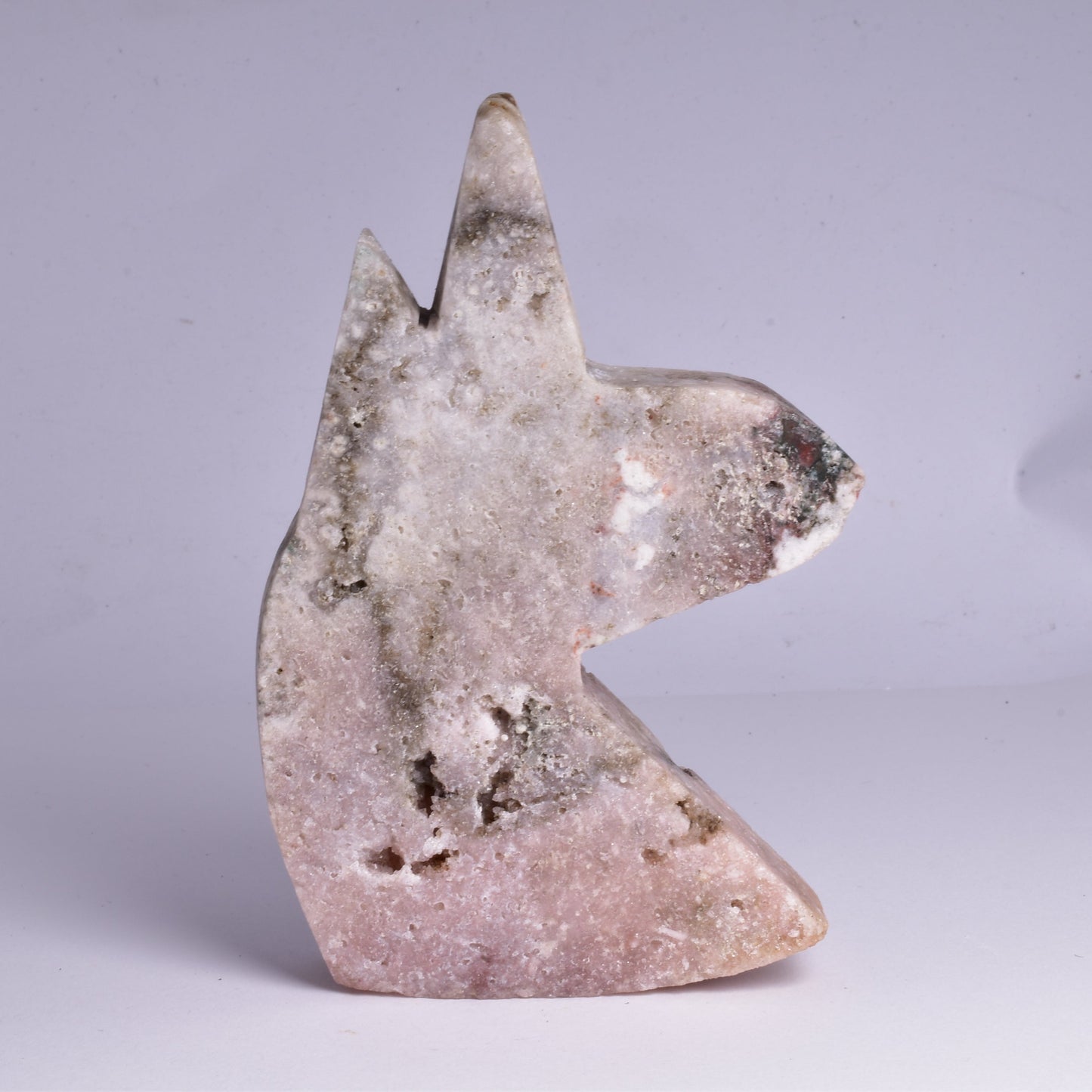 PINK AMETHYST UNICORN CARVING P288