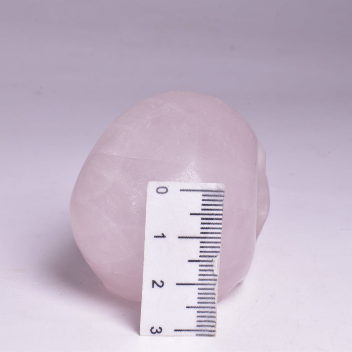 ROSE QUARTZ CRYSTAL CARVED SKULL P10