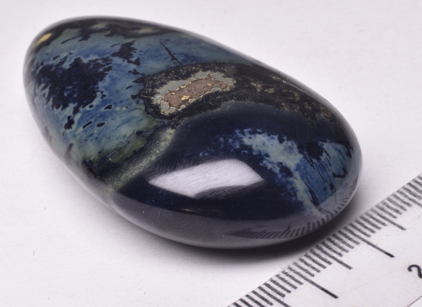 VIVIANITE POLISHED FREEFORM TUMBLE, VICTORIA, AUSTRALIA P916