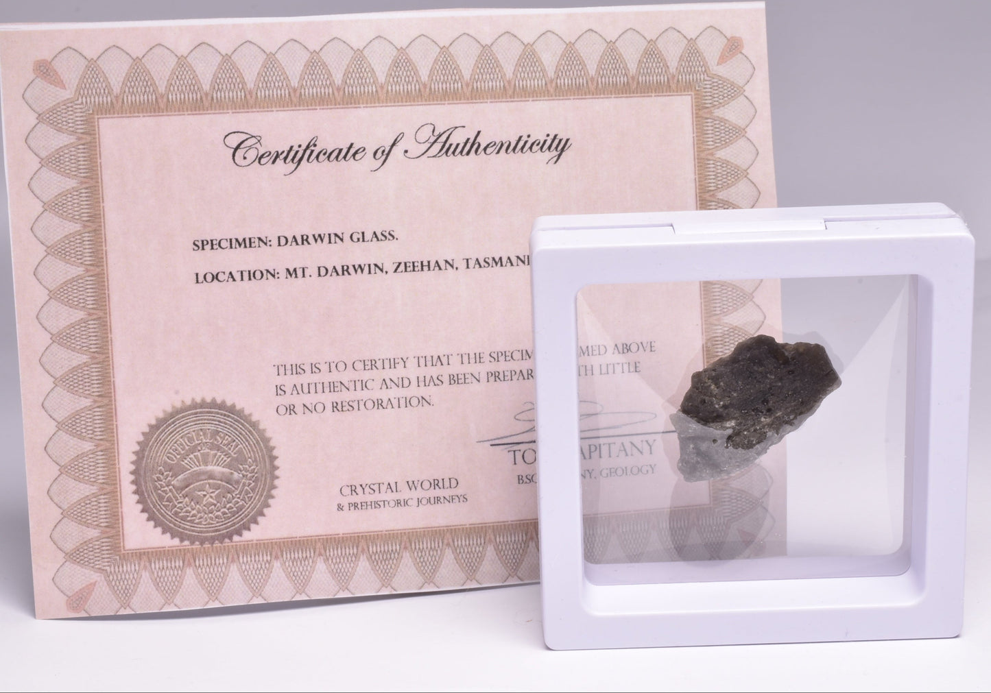 DARWIN GLASS, Meteorite Impact melt, AUSTRALIA MT75