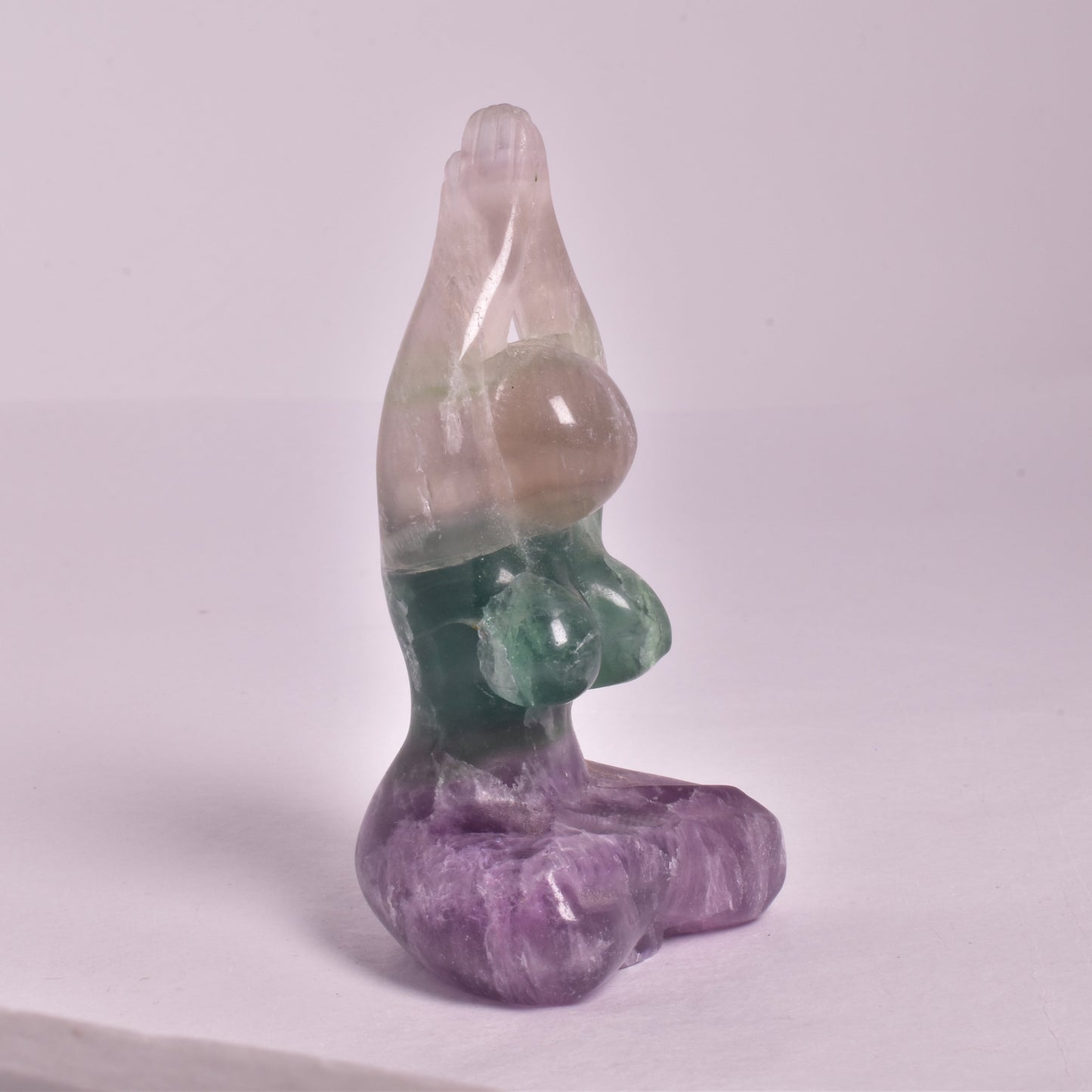 FLUORITE FEMALE YOGA POSE P114