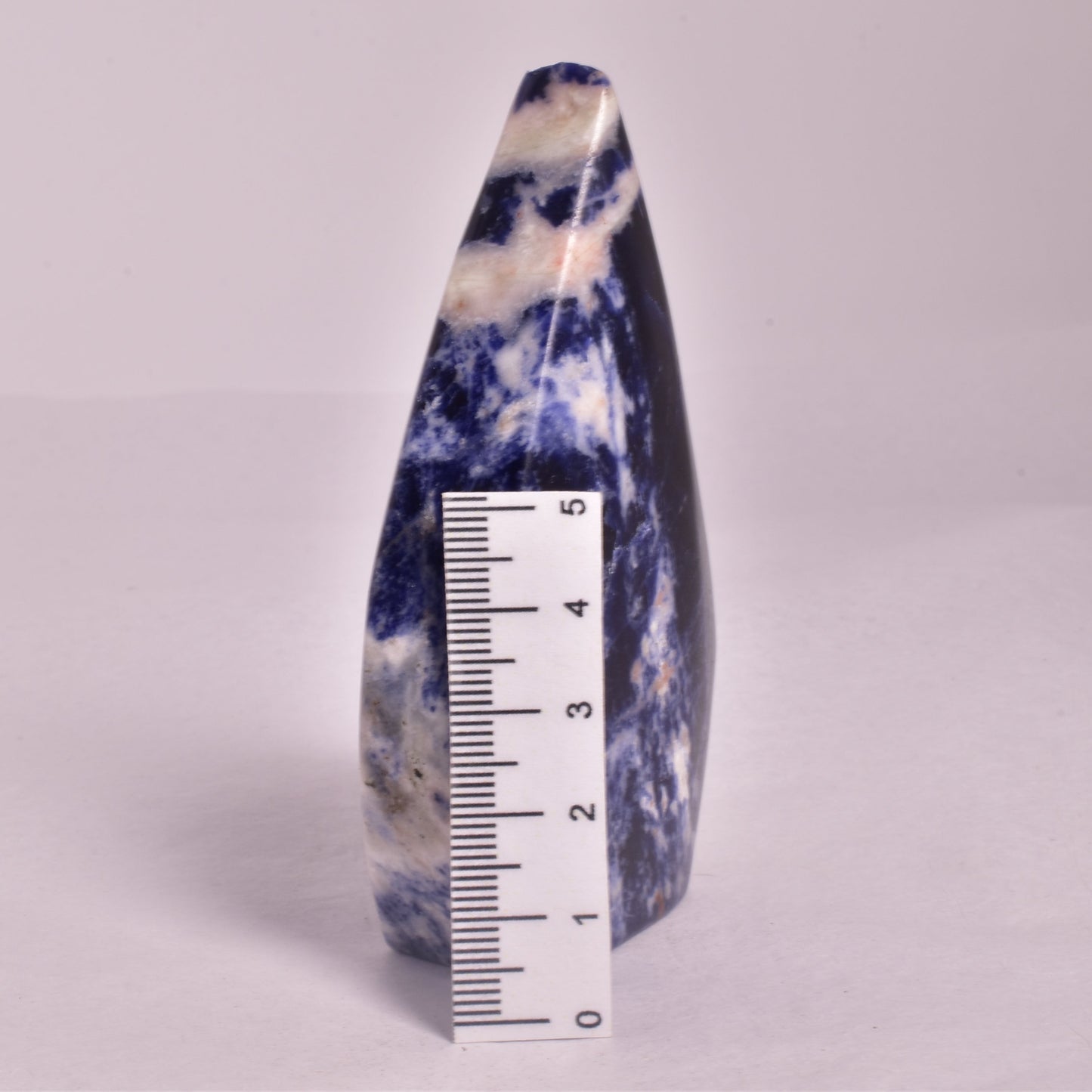 SODALITE CRYSTAL POLISHED FLAME P139