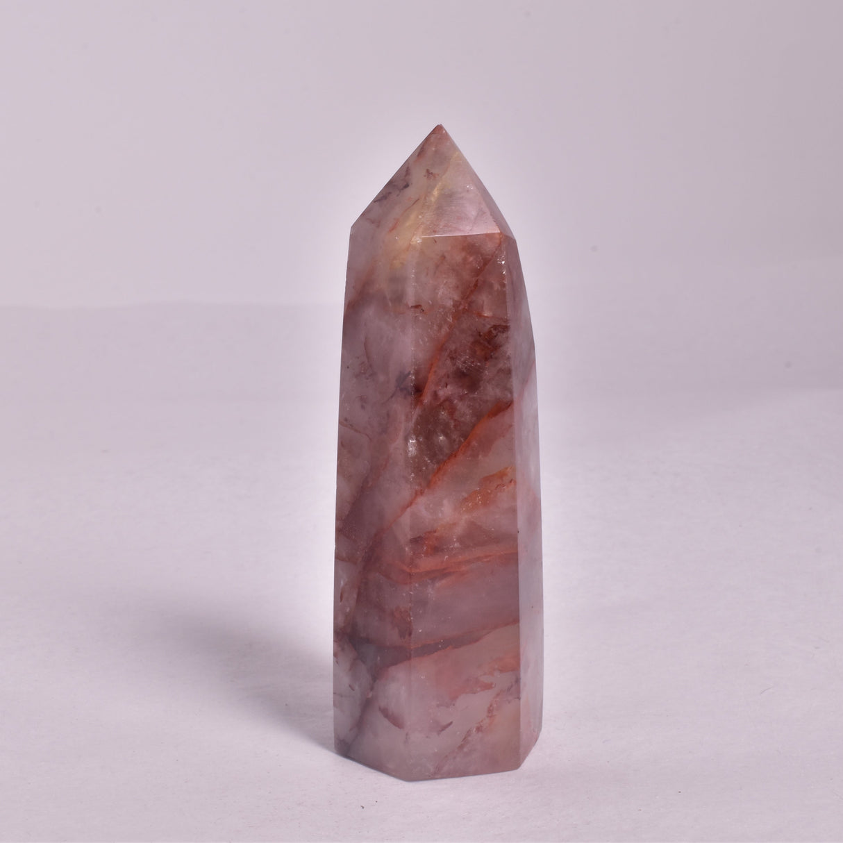 FIRE QUARTZ CRYSTAL 6 SIDED POINT GENERATOR P152