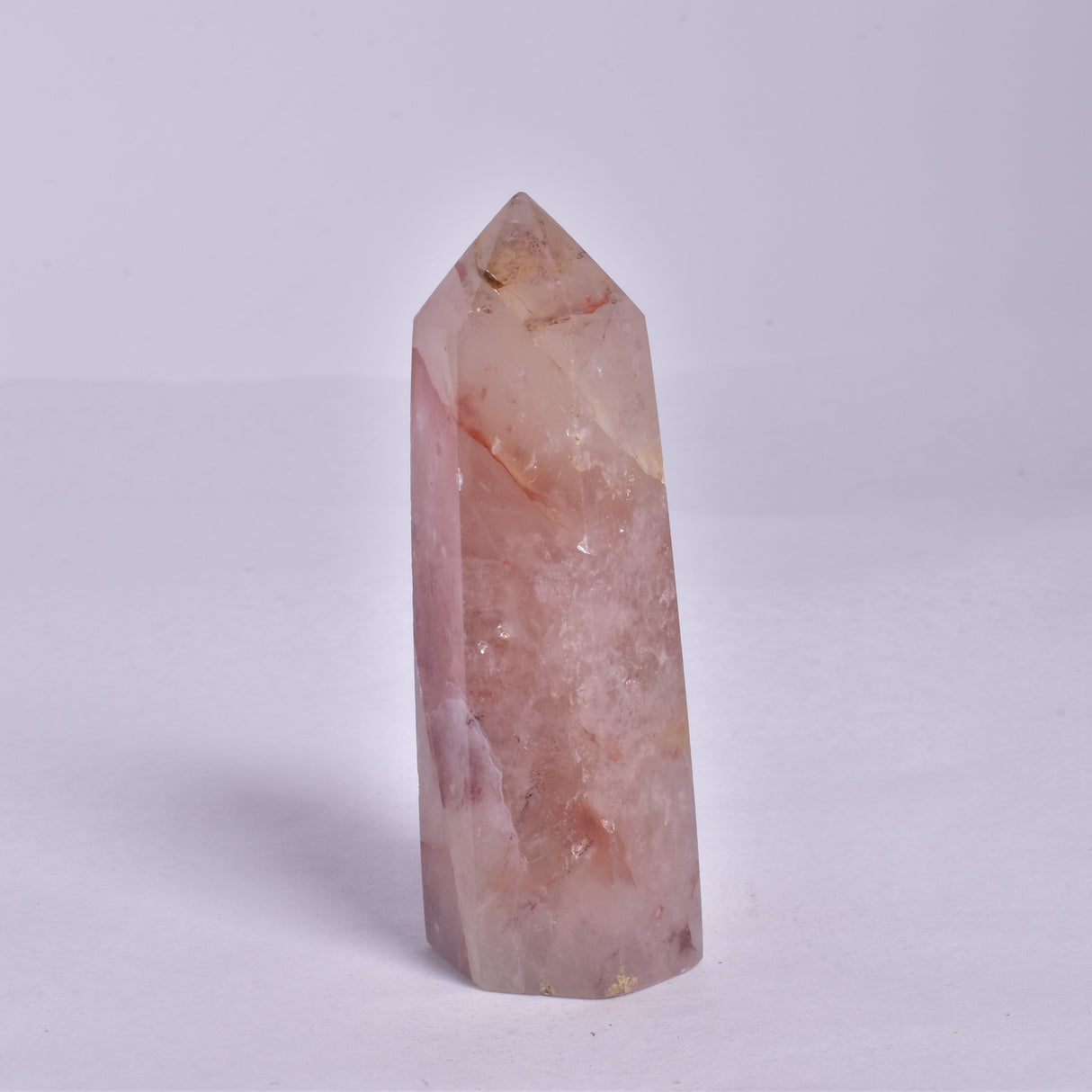 FIRE QUARTZ CRYSTAL 6 SIDED POINT GENERATOR P154