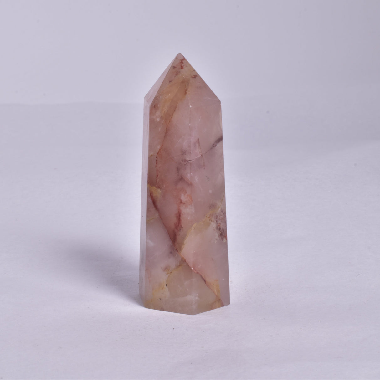 FIRE QUARTZ CRYSTAL 6 SIDED POINT GENERATOR P155