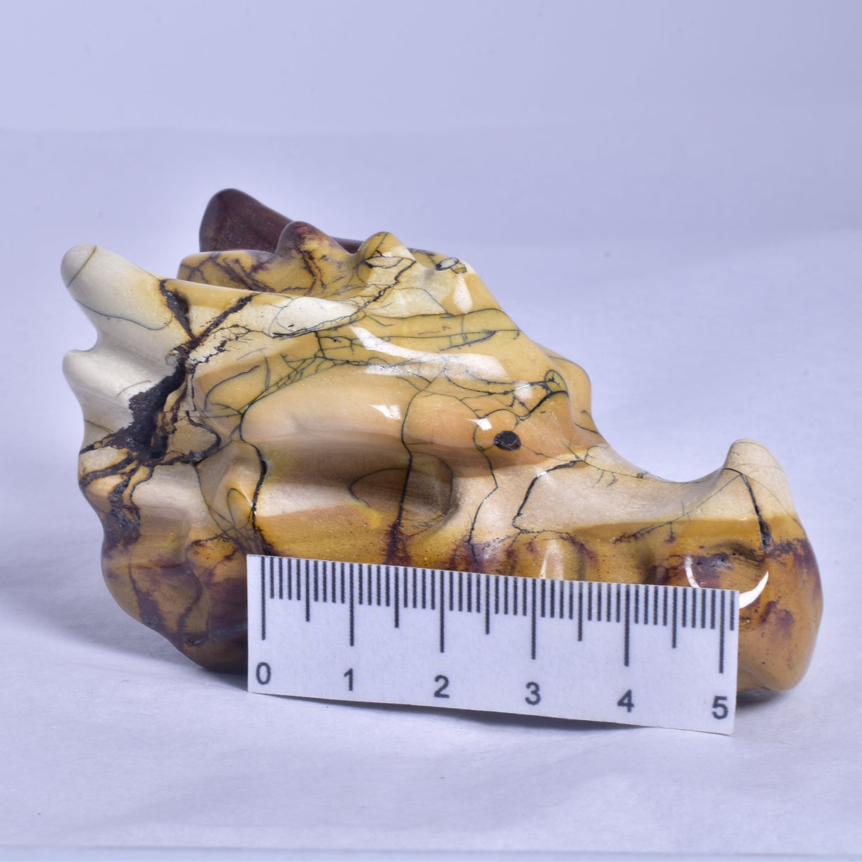 MOOKAITE DRAGON HEAD CARVING P329
