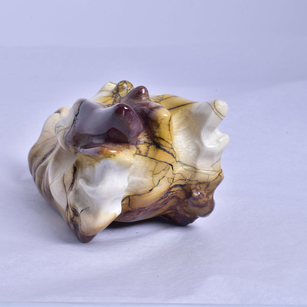 MOOKAITE DRAGON HEAD CARVING P329