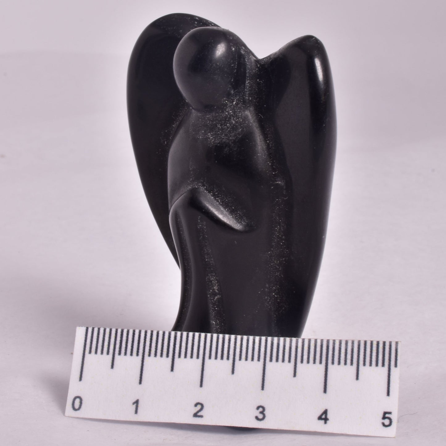 BLACK OBDIDIAN ANGEL CARVING P102