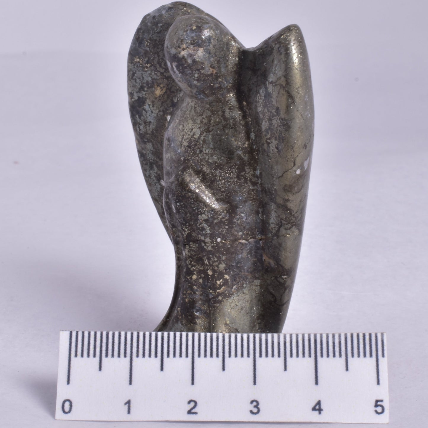 PYRITE ANGEL CARVING P94