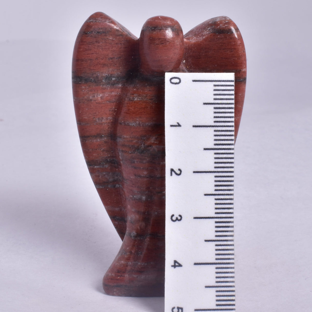 RED JASPER ANGEL CARVING P711