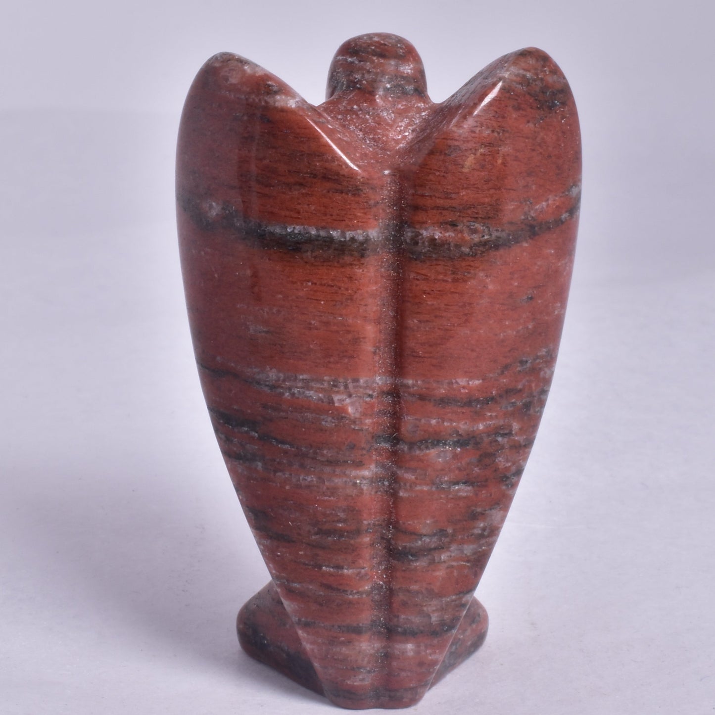 RED JASPER ANGEL CARVING P711