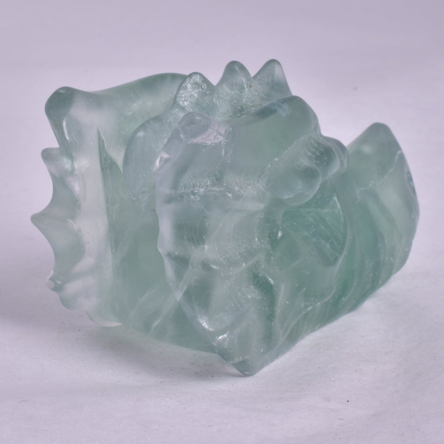 FLUORITE DRAGON HEAD CARVING P886