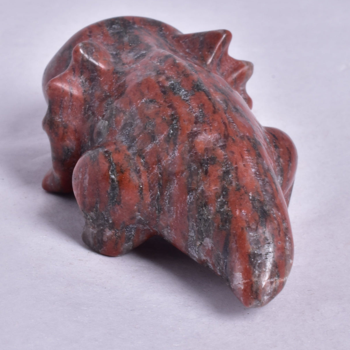 BRECCIATED JASPER AXOLTL CARVING P429