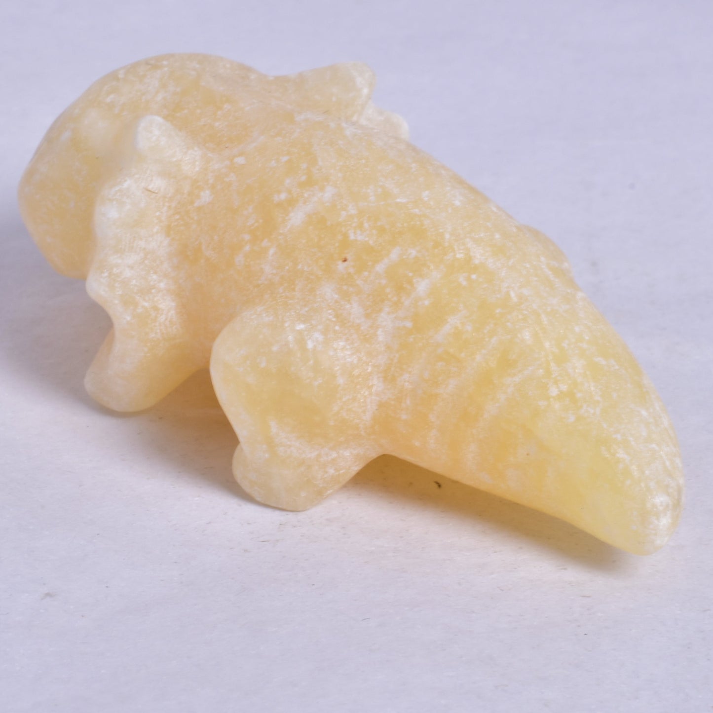 ORANGE CALCITE AXOLTL CARVING P1070