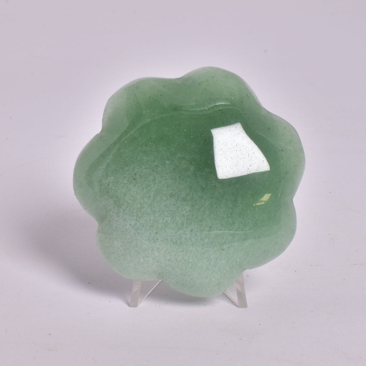 GREEN AVENTURINE POLISHED ROSE CARVING P2070