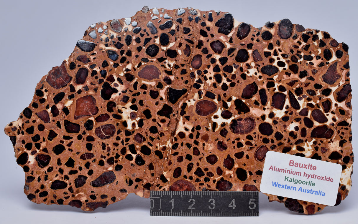 BAUXITE, Aluminium Hydroxide, Polished Slice, Kalgoorlie WA S191