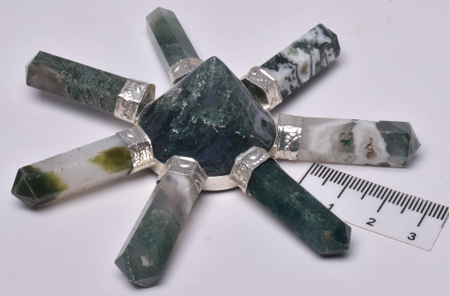 MOSS AGATE 7 POINT/GENERATOR P192
