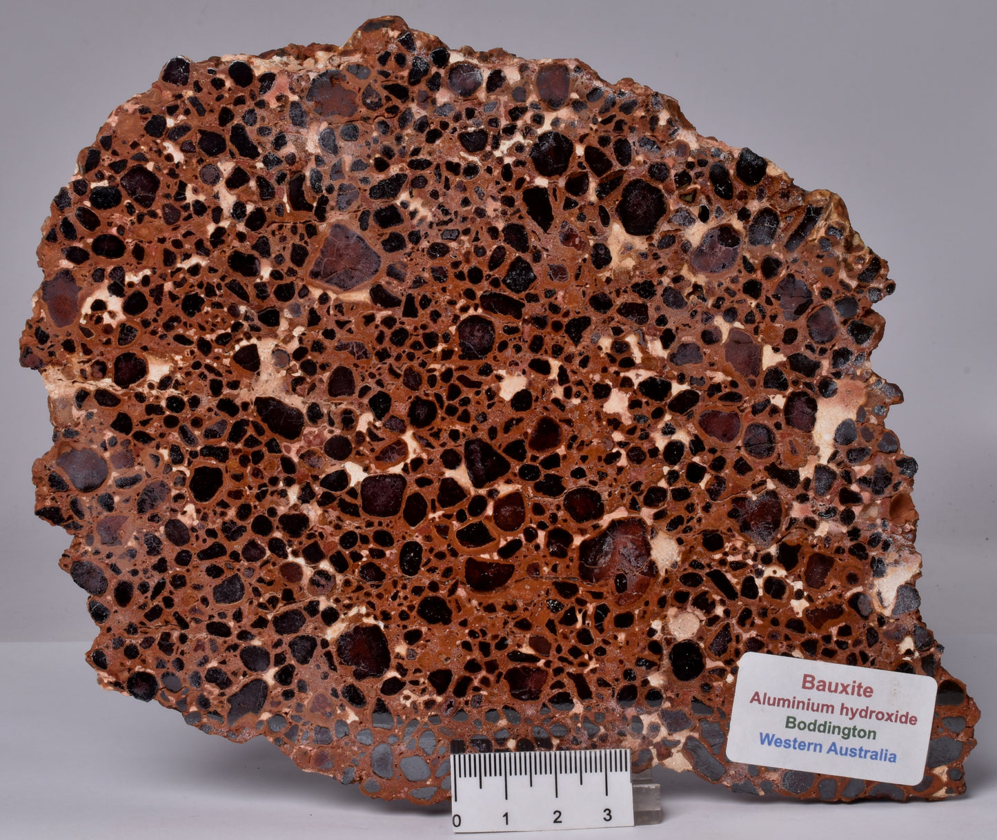 BAUXITE, Aluminium Hydroxide, Polished Slice, Australia S347