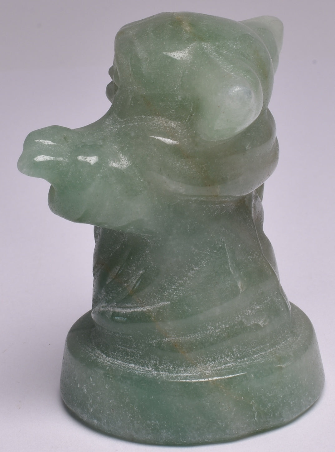 CARVED GREEN AVENTURINE BABY YODA P943