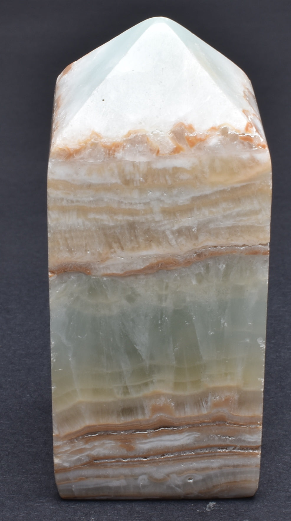 CARIBBEAN CALCITE CARVED POINT P105