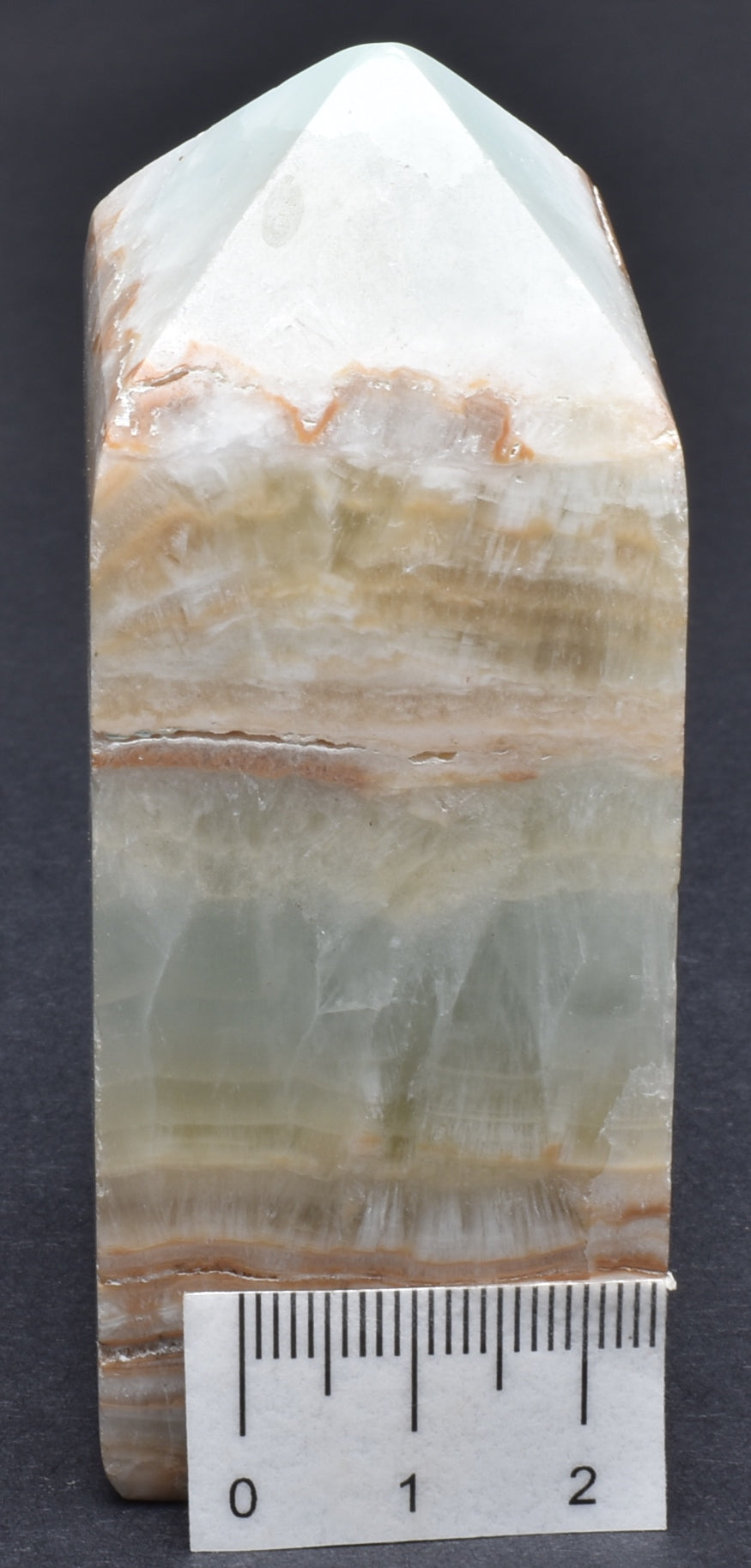 CARIBBEAN CALCITE CARVED POINT P105