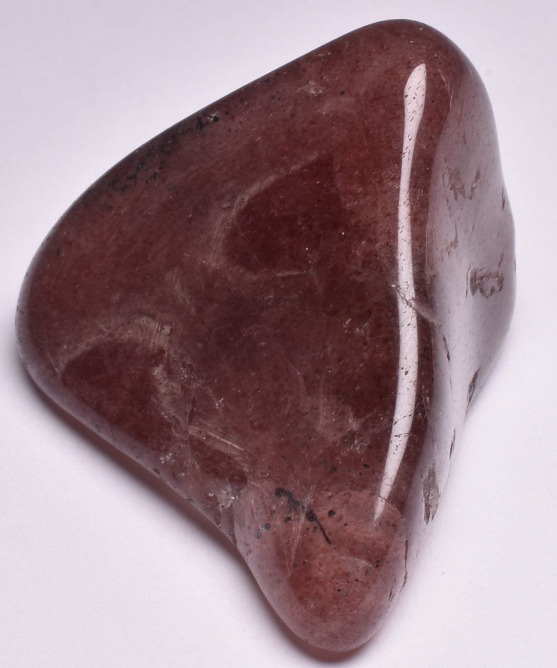 STAWBERRY QUARTZ POLISHED FREEFORM TUMBLE P972
