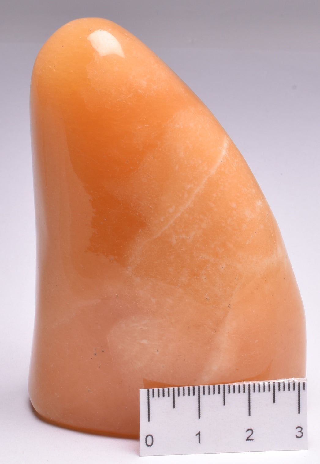 ORANGE CALCITE CRYSTAL POLISHED FREEFORM P973