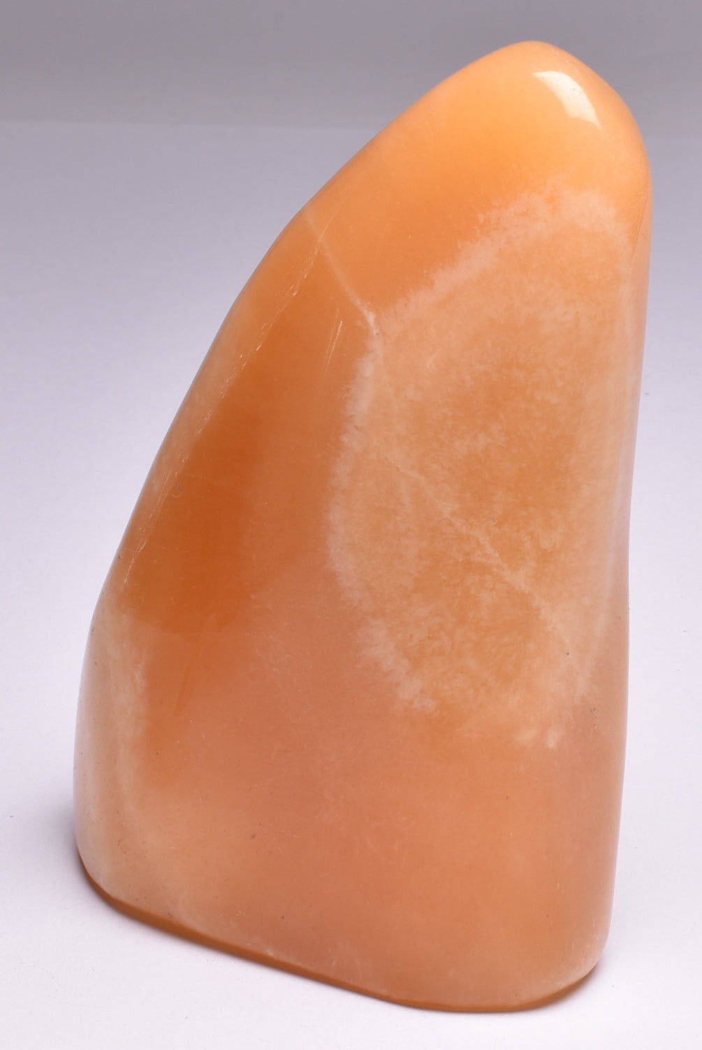 ORANGE CALCITE CRYSTAL POLISHED FREEFORM P973