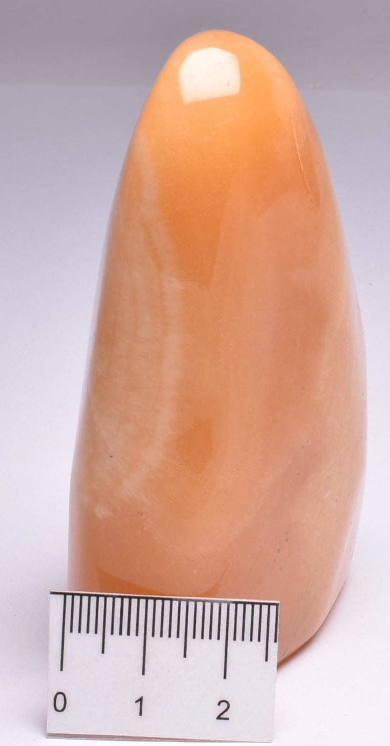 ORANGE CALCITE CRYSTAL POLISHED FREEFORM P973