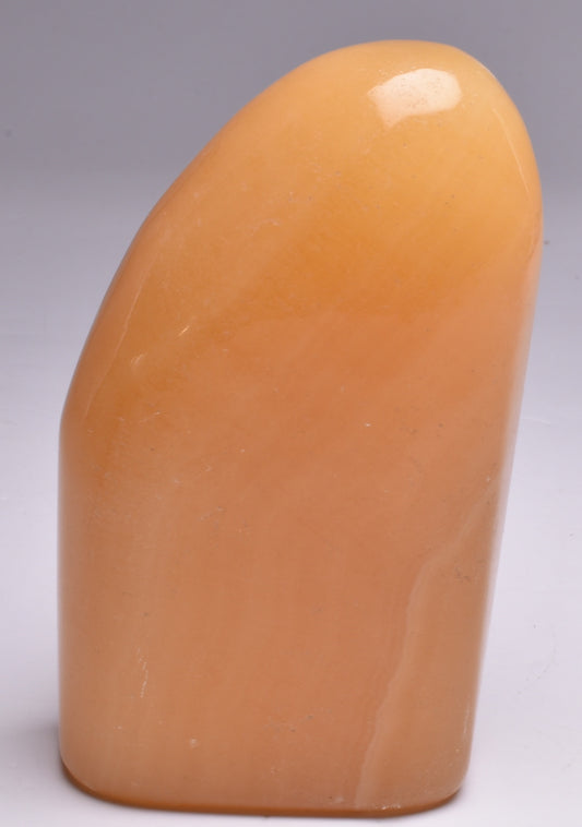 ORANGE CALCITE CRYSTAL POLISHED FREEFORM P1056