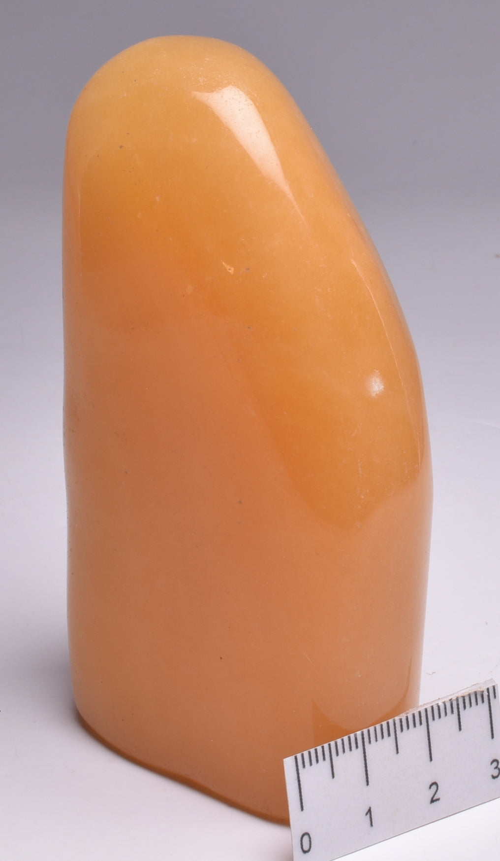 ORANGE CALCITE CRYSTAL POLISHED FREEFORM P846