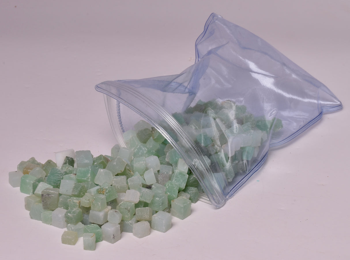 CHRYSOPRASE CRYSTAL CUBES, 100 grams P434