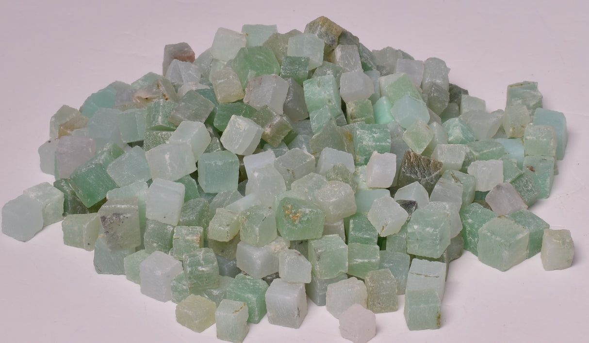 CHRYSOPRASE CRYSTAL CUBES, 100 grams P434