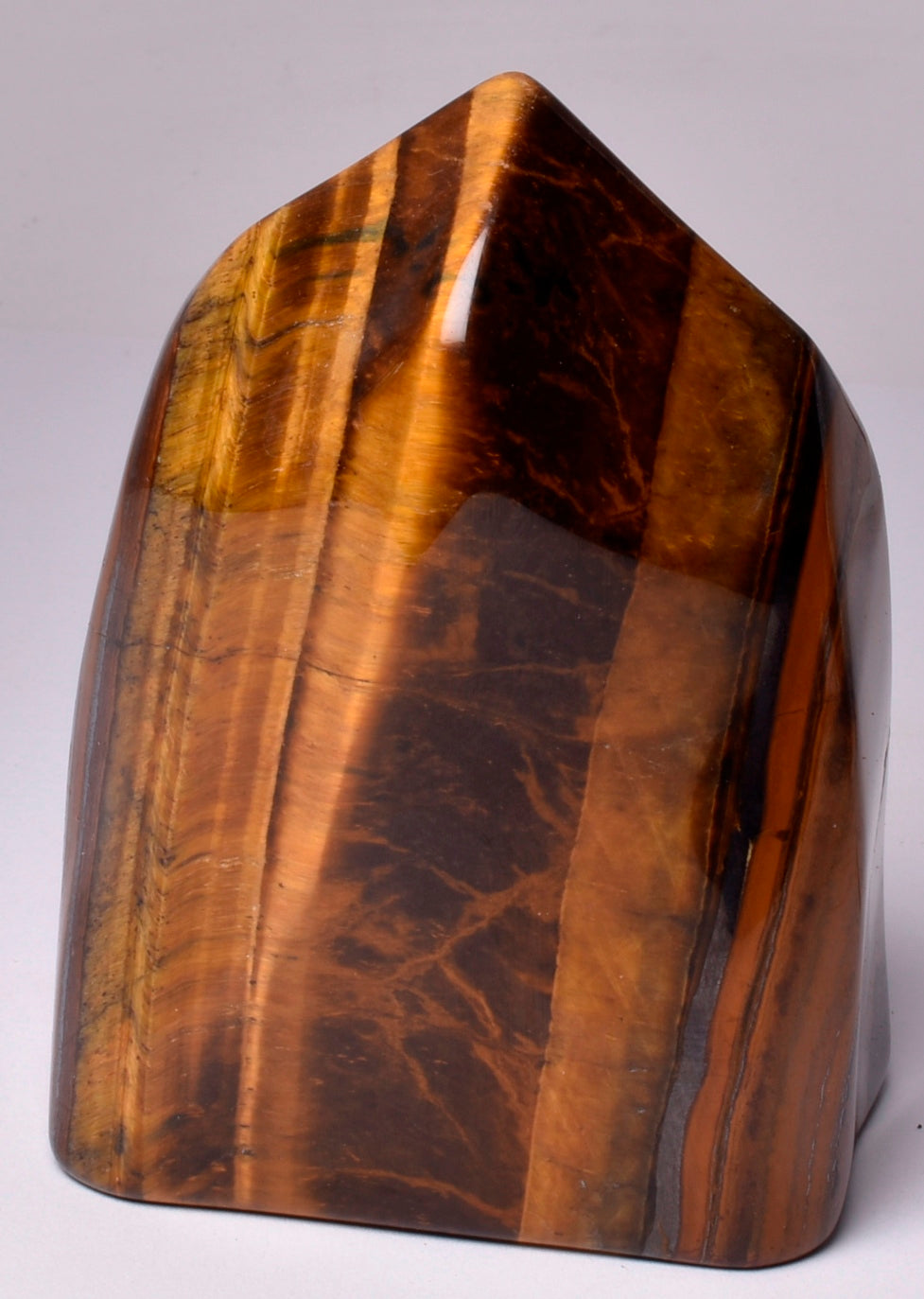 TIGER EYE CRYSTAL CARVED FLAME P100