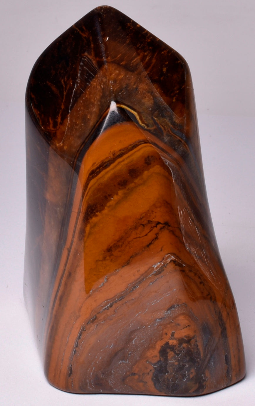 TIGER EYE CRYSTAL CARVED FLAME P100