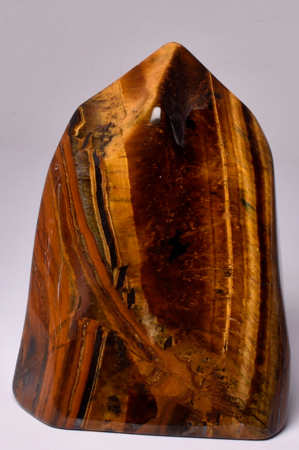 TIGER EYE CRYSTAL CARVED FLAME P100