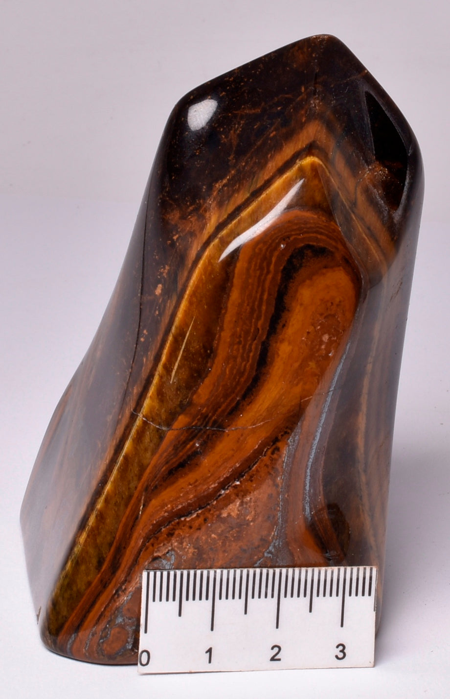 TIGER EYE CRYSTAL CARVED FLAME P100