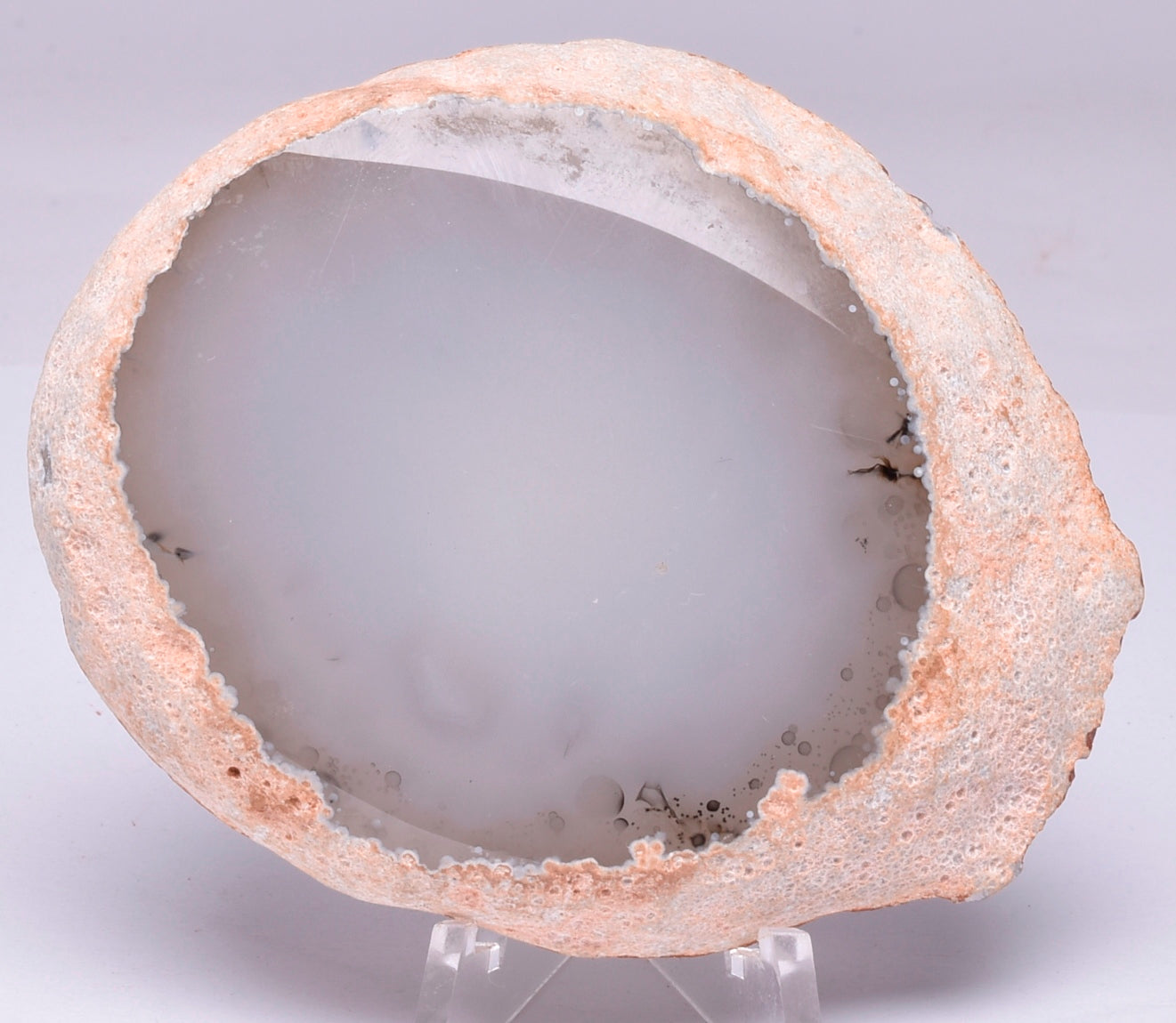 AGATE HALF, POLISHED FROM BRAZIL S170
