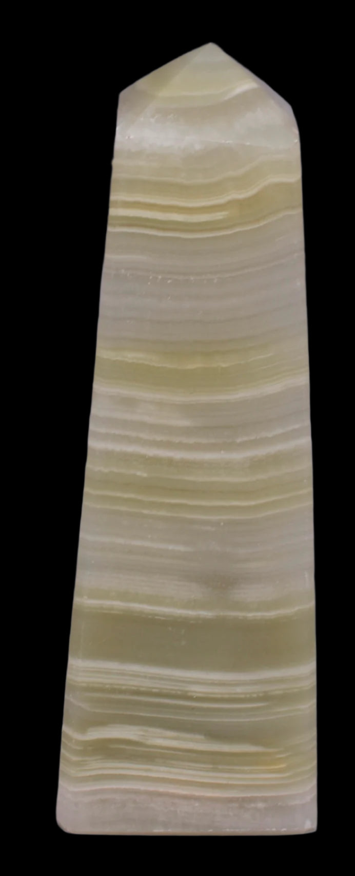 GREEN ONYX CARVED TOWER P536