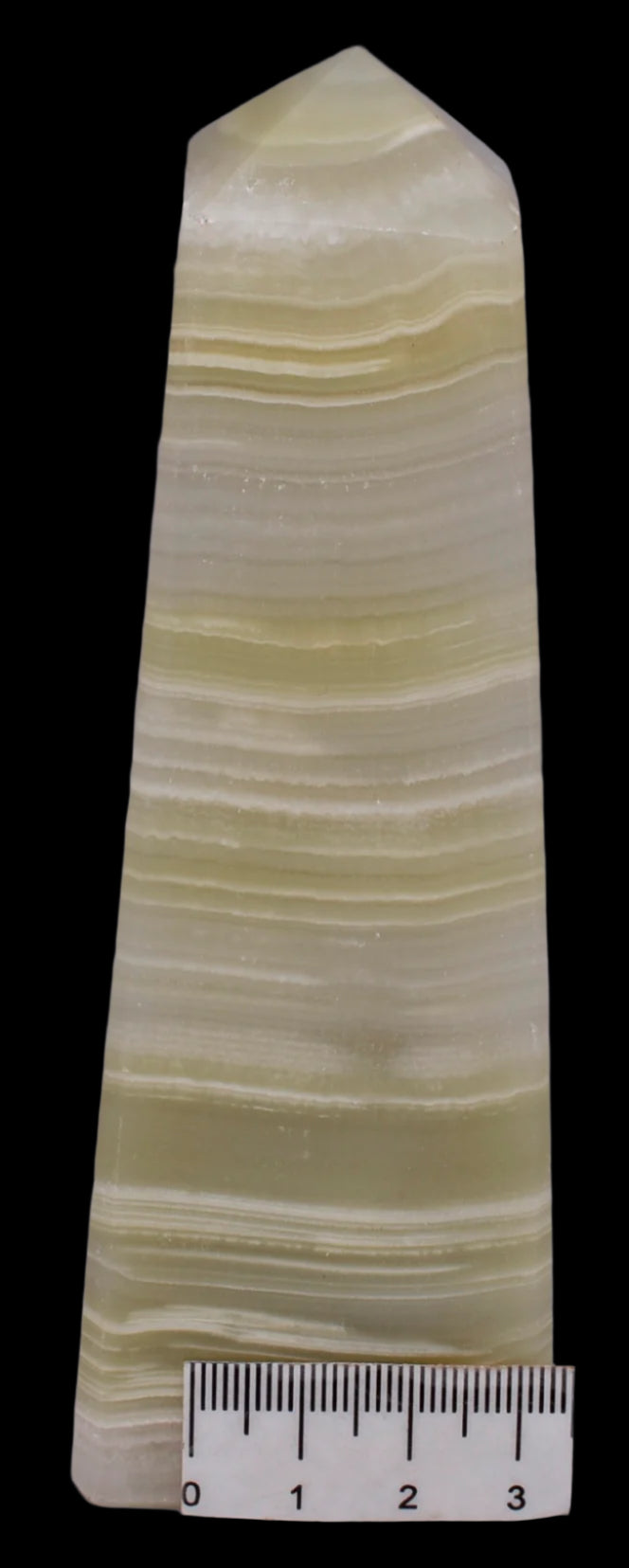 GREEN ONYX CARVED TOWER P536