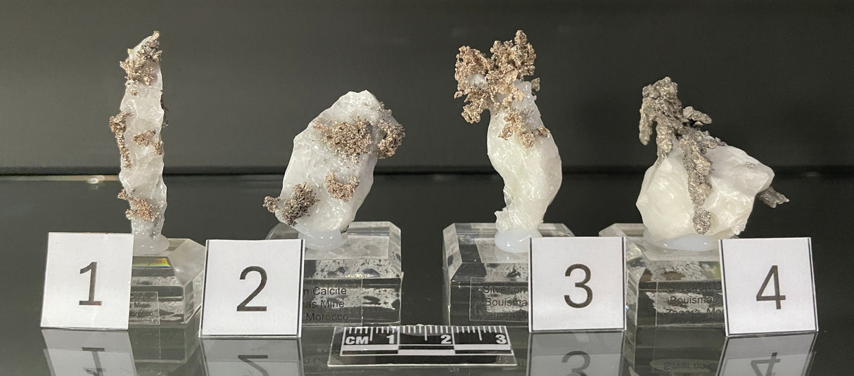 SILVER ON CALCITE, Morocco ISI001-4